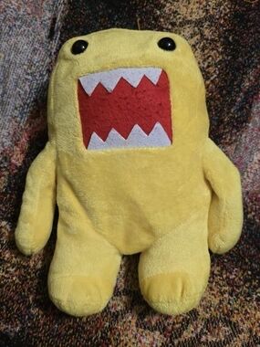 Domo-Kun 10" Soft Yellow Plush Doll Licensed Japanese KellyToy